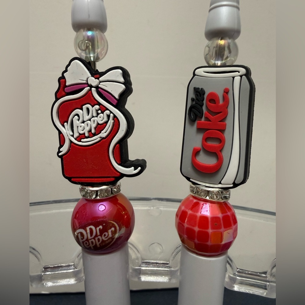 🩷Dr Pepper or Diet Coke Beaded Pens - Picture 2 of 2